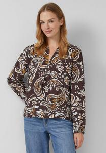 Блуза s.Oliver Blouse, Dunkelbraun/Brown
