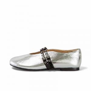SHOEMAKER QUEEN Женские туфли Мэри Джейн в стильном серебристом цвете, цвет Stylish Silver