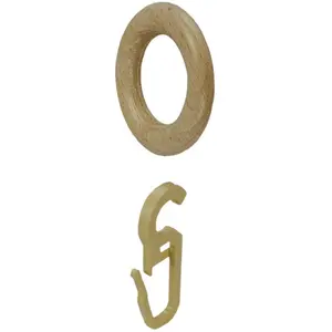 Кольцо для штор Liedeco, (8 шт.), цвет natur