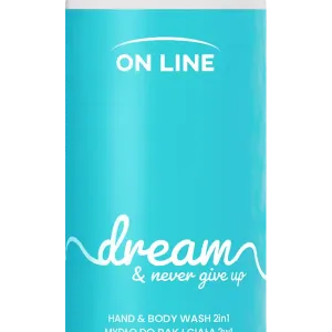 Жидкое мыло для мытья тела и рук, 390 мл On Line Dream&Never give up