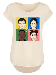 Рубашка F4NT4STIC Sex Education Blur Cover Netflix TV Series, песочный