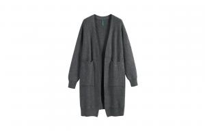 Кардиган V-образного выреза Unisex VanCamel, серый