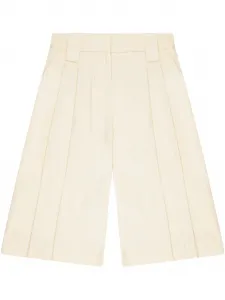 Шорты со складками GANNI, нейтральный