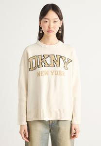 Джемпер VARSITY LOGO CREW NECK RELAXED DKNY, песочный