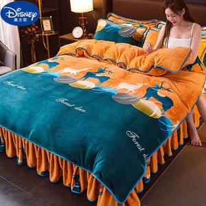 Disney Комплект постельного белья, 4 предмета, для кровати 2.0 м, пододеяльник 220x240 см