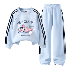 Детская повседневная спортивная одежда Disney, персиковый