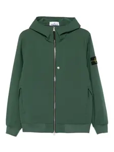 Куртка Q100004 на молнии с капюшоном Stone Island, зеленый