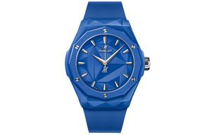 HUBLOT Классическая коллекция Fusion автоматический механический механизм мужские часы часы 40 мм синий циферблат керамический корпус