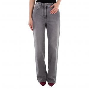 Версаче джинсы прямого кроя с высокой посадкой Versace, серый