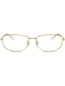 Ray-Ban очки в овальной оправе, золотой