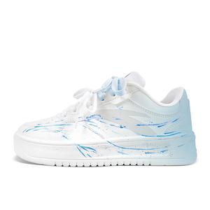 расслабленные нескользящие устойчивые к истиранию низкие кроссовки для скейтбординга women's ANTA, синий