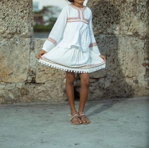 Блузка Leonora цвета слоновой кости Guadalupe Design