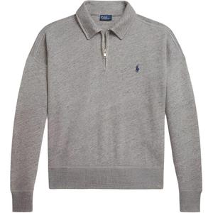 Топ с вышитым логотипом Polo Ralph Lauren, серый