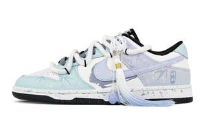 Nike Кроссовки для скейтбординга Dunk Bamboo Forest, устойчивые к истиранию, низкие, унисекс, сине-белые