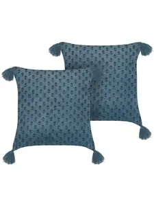 Декоративная подушка Beliani 2er Set Deko RIBES, синий