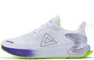 Кроссовки для бега Porcelain Shadow для мужчин с низким верхом, белые/флуоресцентно-желтые Peak