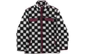 Vans Бархатная куртка женская черно-белая, Black White