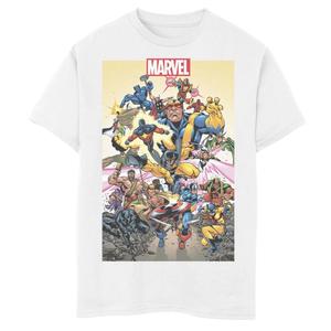 Эксклюзивная футболка с коллажем и постером Marvel D23 для мальчиков 8–20 лет Marvel