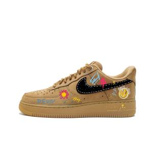 Кроссовки Air Force 1 Crazy Graffiti CNY Collection износостойкие и легкие низкие для скейтбординга unisex Nike, Wheat