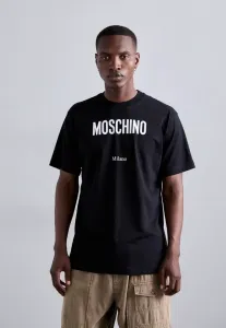Футболка с миланским принтом Moschino, Black