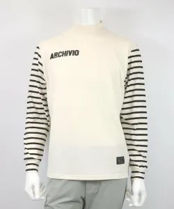 Мужской пуловер с полосатыми рукавами, отводящими влагу и сохраняющими тепло Archivio, цвет White(090)