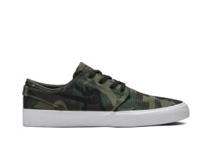 Кроссовки Nike Zoom Janoski Canvas Premium SB 'Camo', зеленый