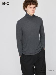 Водолазка HEATTECH Extra Warm с добавлением кашемира Uniqlo, 07 grey