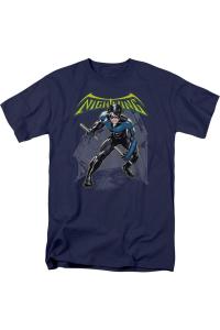 Футболка с коротким рукавом для взрослых Batman Nightwing Gildan, темно-синий