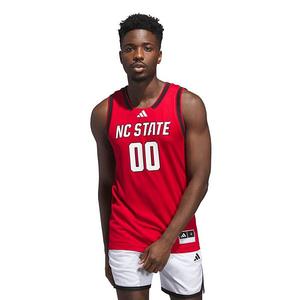 Мужская реплика свингмен джерси #00 red nc state wolfpack Adidas