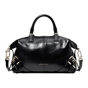 Кожаная однорукая сумка через плечо унисекс черная MICHAEL KORS