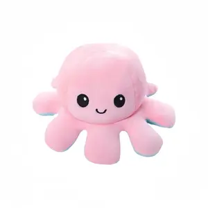 Милый двусторонний переворачивающийся осьминог плюшевая кукла высота 20cm/30cm/40cm LALABABY