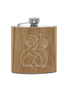 Mr. & Mrs. Panda Фляжка, пингвины, обнимающиеся без слов, коричневый цвет