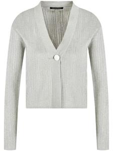 Укороченный кардиган с V-образным вырезом Armani Exchange, серый
