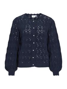 VILA Кардиган 'VILOWEN' вязаный, цвет Navy