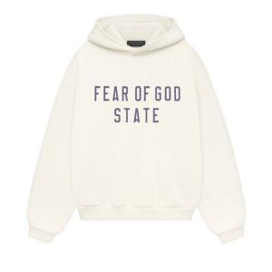 Худи Fear of God Essentials Kids Fleece Hoodie Shell, кремовый