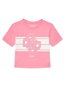 Футболка обычного кроя J5YI09 K6YW4 Guess, розовый