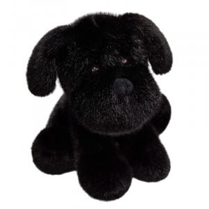 Плюшевая игрушка милый золотистый ретривер высота 25см/35см Fox fairy, черный