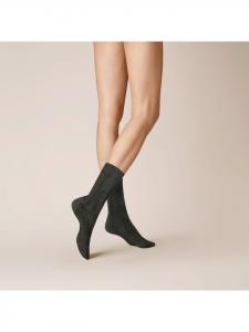 Носки Winter Dreams - Soft Plait, антрацитовый меланж Kunert