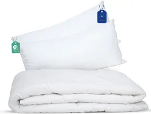 Одеяло 200х220 см с 2 подушками 40х80 см, всесезонное, теплое стеганое одеяло, одеяло для сна - одеяло с подушкой livessa