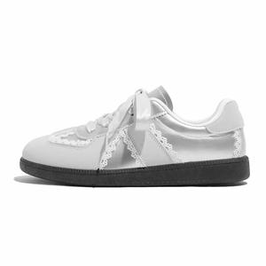 Babak Женские серебристые скейтерские кеды Low top