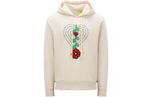 Genius X Jw Anderson Худи с логотипом и шнурком Moncler, Экрю