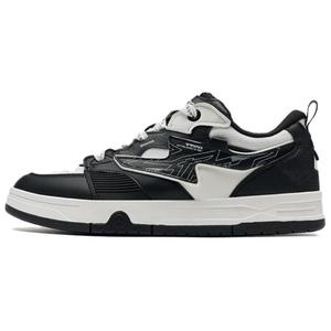 Кроссовки XTEP Skateboard Shoes Men Low-Top Black White, черный/белый