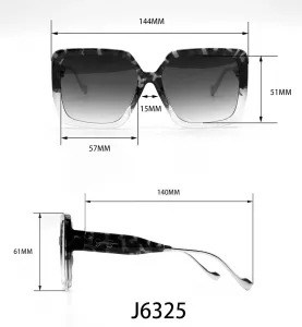 Женские солнцезащитные очки Jessica Simpson J5839 увеличенного размера "бабочка", Pink Fade