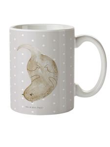 Детская кружка, выдра вверх ногами, без слов, пастельно-серого цвета Mr. & Mrs. Panda