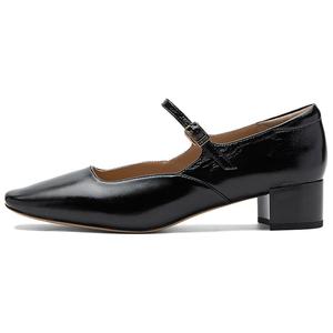 Туфли Мэри Джейн на массивном каблуке 4 см, женские NINE WEST, Black