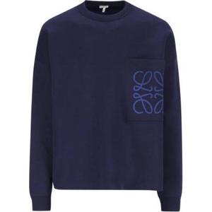 Свитер с интарсией логотипом LOEWE, синий