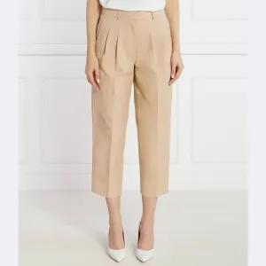 Брюки-Сигареты прямого кроя Michael Kors, бежевый