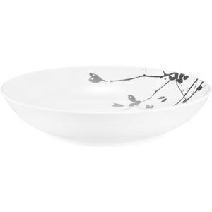 Тарелка для супа Liberty - Dark Rose Hip, круглая, 21 см Seltmann Weiden, белый/черный