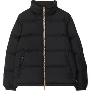 Укороченная пуховая куртка Burberry, черный