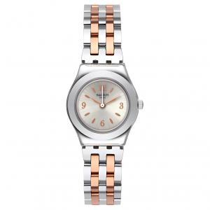 SWATCH Часы Metal Series Quartz Movement Women's Watch Watch 25mm Gray Dial Stainless Steel Case Stainless Steel Watchband, Gray Dial
